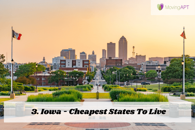 Iowa - Cheapest States To Live