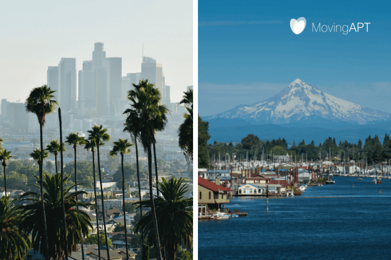 2024 Best Movers from California to Oregon Moving APT