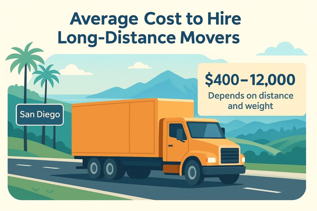 How much does it cost to hire long distance movers in San Diego