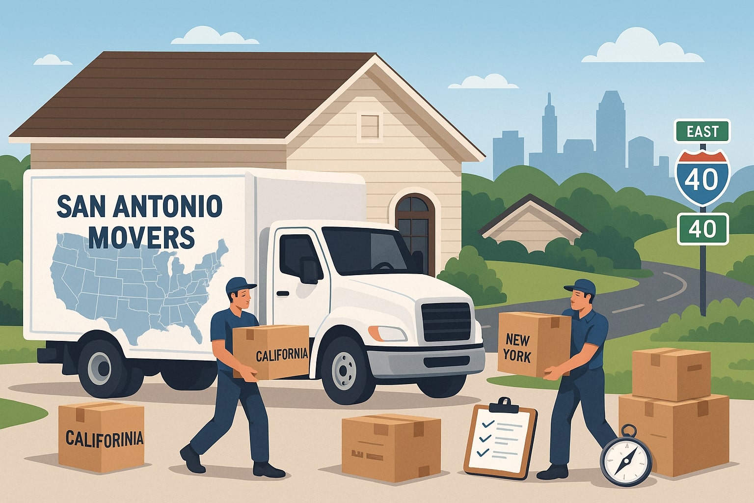 Cost to Hire Cross Country Movers in San Antonio