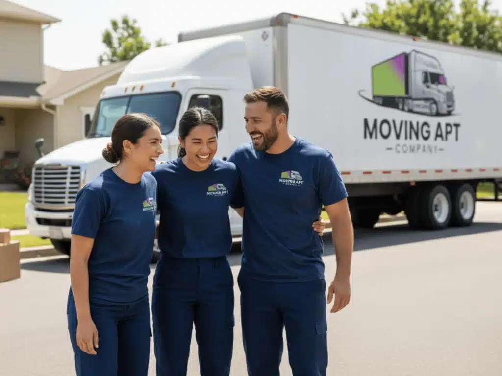 Long distance moving team